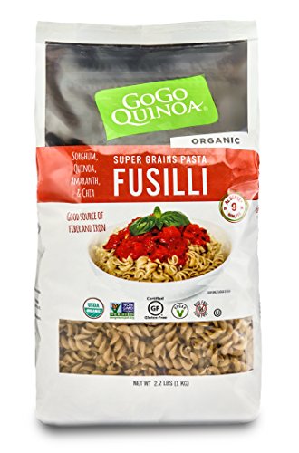 GoGo Quinoa Organic Supergrains Fusilli Pasta, Vegan, Gluten Free Dry Pasta, 35.2 Ounce - Thumbnail 2