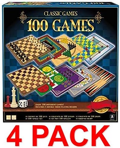 Merchant Ambassador Classic Games Collection - 100 Game Compendium (4 pack 100 Game Compendium)
