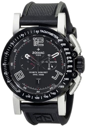 Zodiac ZMX Men's ZO8552 Racer Analog Display Swiss Quartz Black