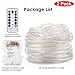 GDEALER 2 Pack 100 LED Rope Lights Battery Operated String Lights Waterproof 33ft 8 Modes Dimmable Firefly Lights Fairy Lights with Remote Timer Christmas Decor Christmas Lights Multi Color