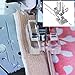 Kalevel Roller Presser Foot Low Shank Snap on Sewing Machine Pressure Feet for Sewing Leather Vinyl and Elastic Fabric Silver