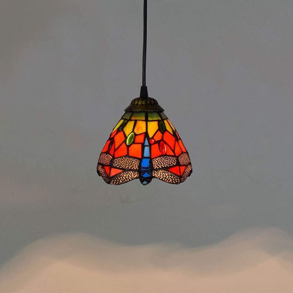 DIMPLEYA Candelabro Estilo Tiffany, Mini Colgante De Techo para Comedor