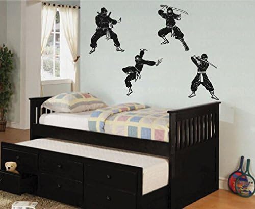 ik631 Wall Decal Sticker Ninja Japan spy defender dagger sword fighter warrior