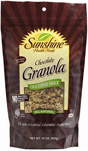 Sunshine Granola Cold Cereal Snack Kosher All Natural - 10 oz (3 Pack) (Chocolate)