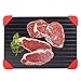 Chiachi Defrosting Tray - Thaws Frozen Food Faster The Quicker and Safest Way to Defrost Meat or Frozen Food Quickly