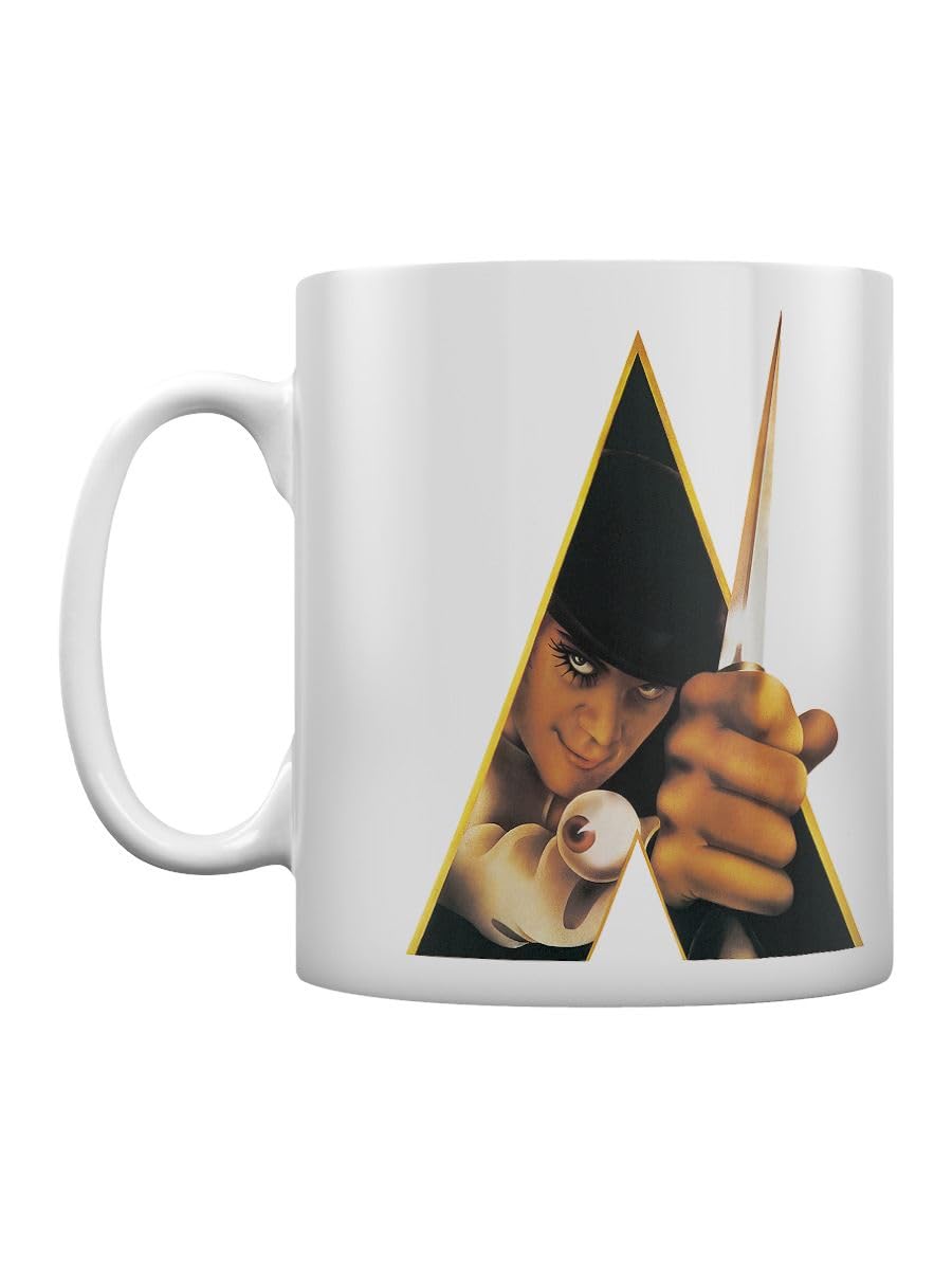Pyramid International A Clockwork Orange Mug (Logo Design) 11oz Ceramic Coffee Mug, Cups and Coffee Mugs for Women and Men - Official Merchandise