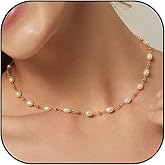 Pearls Necklaces for Women Dainty Pearl Necklace Gold and Pearl Necklace for Women Trendy 2025