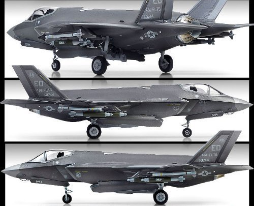 Academy 12507 USAF F-35A Lightning II Aircraft 1/72 Scale Model Kit - Thumbnail 5