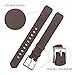 Henoda Replacemnt Leather Bands Compatible Fitbit Alta/Fitbit Alta HR, Tan Classic Genuine Leather Wristband, Small Large, No Tracker
