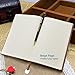 izBuy Leather Notebook, Classic Vintage Notebook Diary Medium Size for Men/women 240 Lined Beige Pages-Mediterranean Style 0.5mm Smooth Gel Pen Included (Yellowbrown)