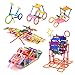 BYMEE 370 Pieces Engineering Building Toys Creative Construction Building Blocks Toys with Stick Bars at Different Shape and Color Educational Interlocking Toys for Boys and Girls