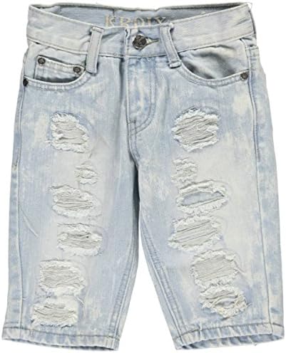 Kroix Little Boys' "Encircled Tears" Denim Shorts - light blue, 6