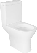 MYB Bathroom Close Coupled Toilet Slim Soft Close Seat PP WC Pan Cistern view 2