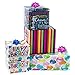 Birthday Wrapping Paper - Gift Wrapping Paper - Premium Quality Gift Wrap Paper - 2.5 FT x 10 FT Per Roll, Includes 7 Bows and 2 Ribbons