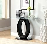 Furniture of America Modine Contemporary Glass Top Sofa Table