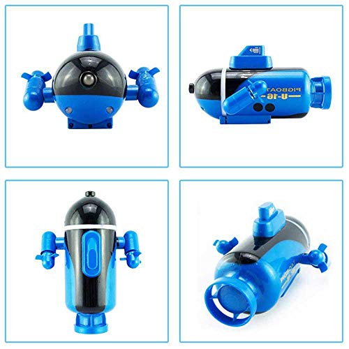 Womdee RC Submarine Mini Submarine Remote Control Toy, Model Ship Electronic Waterproof Underwater Submersible, Remote Range Control Submarine Put It in The Pool Tub Worked Fine