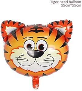 Download Amazon.com: Utini 1set Animal Balloons Jungle Safari Party Animals Head Foil Balloon Birthday ...