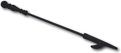 Thorness Cast Iron Fireplace Poker with Ball Handle Hook Traditional
