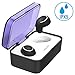 Truly Wireless Earbuds,Lesoom Waterproof True Wireless Earbuds Sweatproof Headphones Noise Cancelling Invisible Sports in Ear Bluetooth Earphones Car Headphones with Mic for Men Women Kids Girls Boys