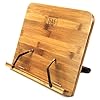 HS-Book-Stand-Bamboo-Recipe-Cookbook-Holder-Stand-Kitchen-Adjustable-Bookrest-Reading-Rest H&S Book Stand Bamboo Recipe Cookbook Holder Stand Kitchen Adjustable Bookrest Reading Rest