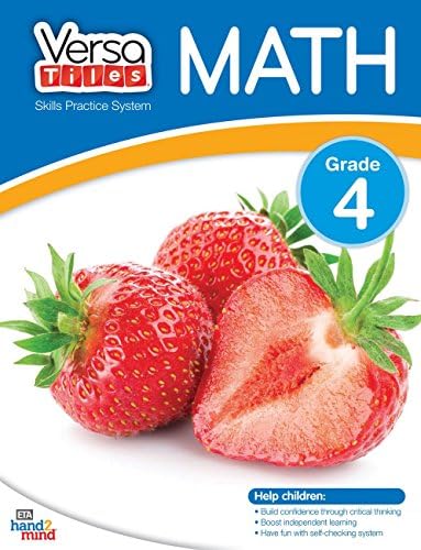 hand2mind VersaTiles Skills Practice Math Activity Book (Grade 4)