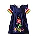 VIKITA toddler flower girl dress for kids baby cotton short sleeve dresses in summer for 2-8 years