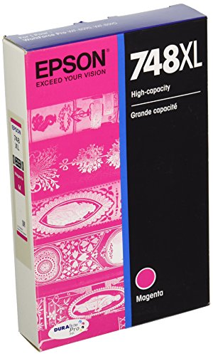 Epson 748DURABrite Pro High Capacity Magenta Ink Cartridge, 4000 Yield (T748XL320)