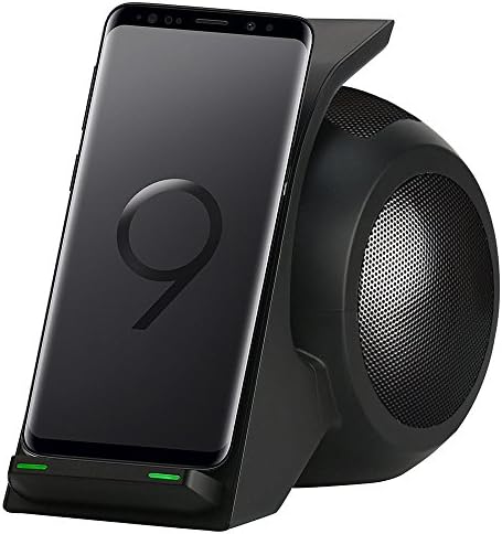 15W Powerful Bluetooth Speaker with 10W Fast Wireless Charger, Cell Phone Wireless Charging Dock Station, Phone Stand Holder for Samsung Galaxy S9 S8 S7 Edge Note7, iPhone X 8, All Qi-Enabled Device
