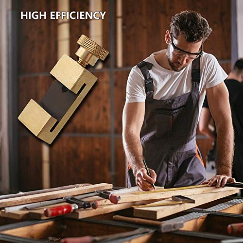 yidenguk reglas de Acero Inoxidable Regla Posicionamiento Bloque carpintería Línea Localizador Regla de Acero Fijo… - Imagen 4