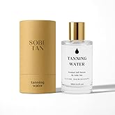 SoBe Tan Tanning Water - Hydrating Self-Tanning Mist with Aloe Vera, 5 Natural Ingredients, Food-Grade Preservatives, Vegan, Cruelty-Free, Streak-Free Golden Sunless Tan, 3.4 fl oz (TSA-Approved)