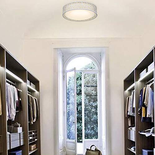 20W LED Ceiling Light, VICNIE 14 Inch Flush Mount Lighting Fixture,1400 Lumens 3000K Warm White, Dimmable, ETL Listed for Kitchen, Hallway, Bedroom, Stairways (Metal Body and Acrylic Shade)