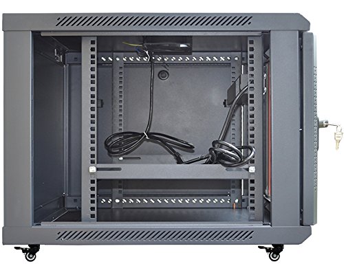 12U 35" Deep 19" It Server Rack Cabinet Enclosure. FITS MOST SERVER EQUIPMENT. Accessories Free!!!