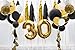 Paxcoo 86 Pcs Black and Gold Party Decorations with Balloons Tassel Garland and Paper Pom Poms for Happy New Year New Year's Eve 20st, 30th, 40th, 50th, 60th, 70th,75th, 80th Birthday