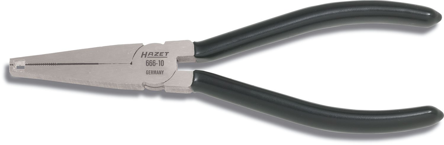 HAZET 666-10 160 mm Pliers for Wheel Nut Caps with Dip Coated Handle - Bright Chrome-Plated