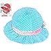 VANKER 1Pc Blue Sun Polka Dot Cotton Hat Cap for 3-24 Months Infant Baby