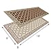 Stylish Camping 119187 9-feet by 18-feet Reversible Mat, Plastic Straw Rug, Large Floor Mat for Outdoors, RV, Patio, Backyard, Picnic, Beach, Camping (Brown/Beige)