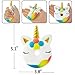 Aolige Squishies Slow Rising Jumbo Kawaii Cute Colorful Unicorn Donut Creamy Scent for Kids Party Toys Stress Reliever Toy