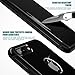 ROYBENS iPhone 7 Plus Case Jet Black, Luxury Textured Metal and TPU Hybrid Design Slim Fit Protective Dual Layer Armor Thin Hard Back Cover for iPhone7 Plus, Free Tempered Glass Screen Protector