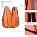 XSHIELD High Visibility Safety Vest with Silver Stripe,ANSI Class Unrated,Universal Size,Pack of 10, XS0008-10 (Orange)