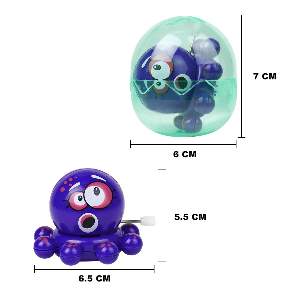 Symiu Jouets à Remonter pour Enfants Parti Sac Remplisseurs Petits Animaux Marrant Party Favors Enfant Remplisseurs D\'Oeufs Mécanique Jouets Cadeau pour Bébé Tout-Petit, 4 Pack