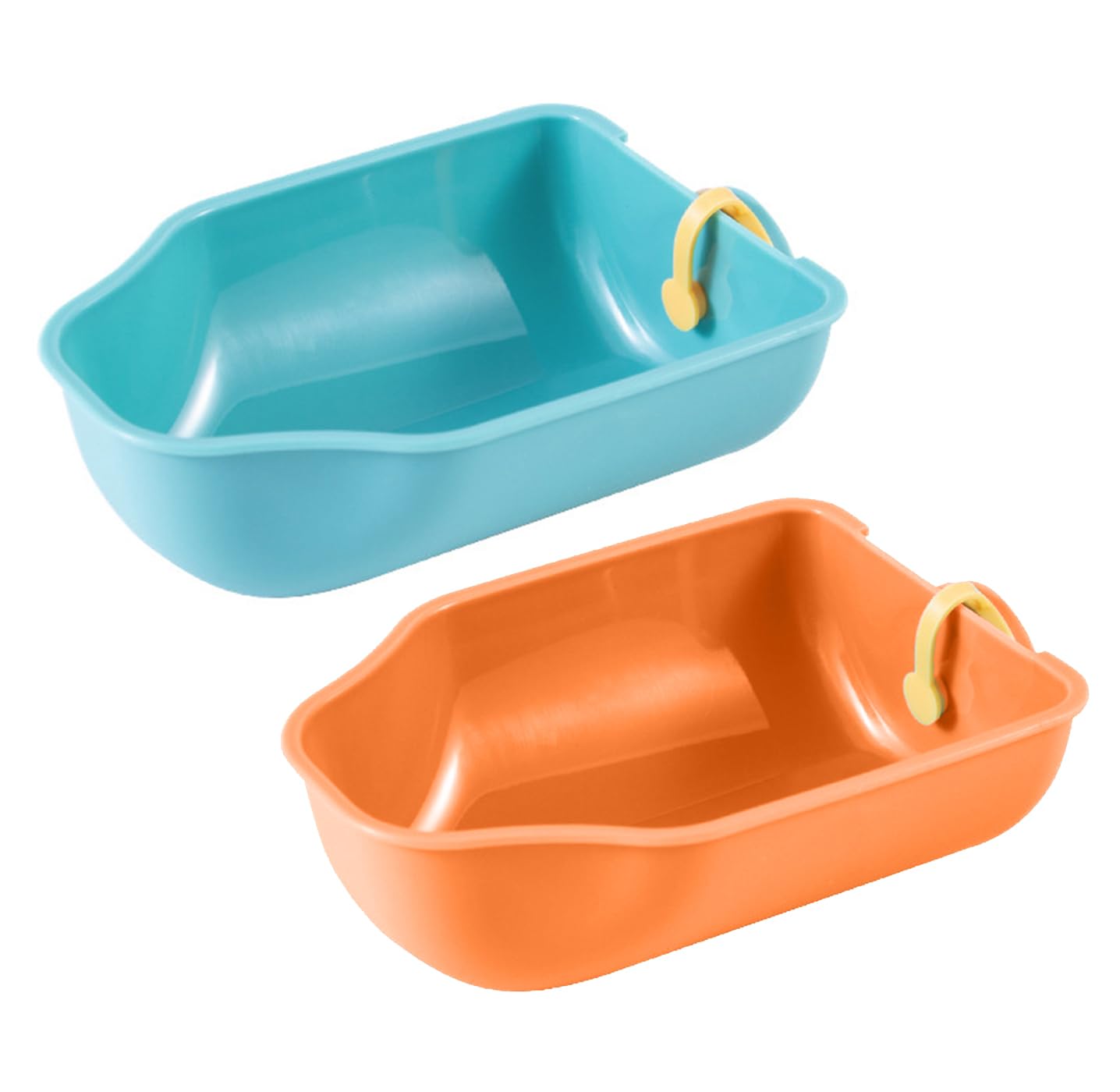 MUNSKT 2 Pcs Dog Water Bottle, Leak Proof Portable Dog Water Dispenser for Pets, Travel, Outdoor Walking, Green, Orange