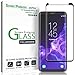 amFilm Full Adhesive Glass Screen Protector for Samsung Galaxy S9 (2018) Tempered Glass, 3D Curved, with Application Tray