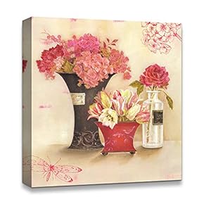 Canvas Wall Art Abstract Antique Style Design Painting Artwork for Home Prints Framed - 12x12 inches