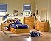 South Shore Little Treasures Twin Storage Bed and Bookcase Headboard, Country Pine