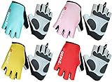 QEPAE® Biking Gloves Gel Pad Luminous Fingerless Glove Crossfit Gloves For Safe Night Riding Cycling Hiking Spinning