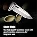 Speedy Panther Outdoor Folding Knife Sharp Blade Portable Tactical Folding Camping Knife Survival Hunting Knife for Men (White)