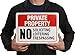 Private Property Sign, No Soliciting No Loitering No Trespassing, 10x14 Inches, Rust Free .040 Aluminum, Fade Resistant, Made in USA