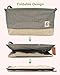GreenForest Toy Basket Cotton Blend Linen Folding Storage Bin With Totes Drawstring Dust Cover Clothes Basket Gift Closet Drawer Handle Folding Basket (18.2x12.4x10.8 inches)