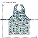 BIB-ON XL, Full-Coverage Bib and Apron Combination for Toddler, Kids Ages 3 and Up. (Dinosaurs)
