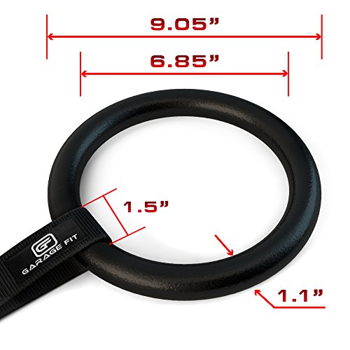 Garage Fit Gymnastic Rings Premium Heavy Duty Cross Training